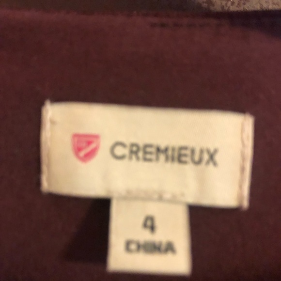 Cremiux long sleeve maroon dress - Picture 2 of 2